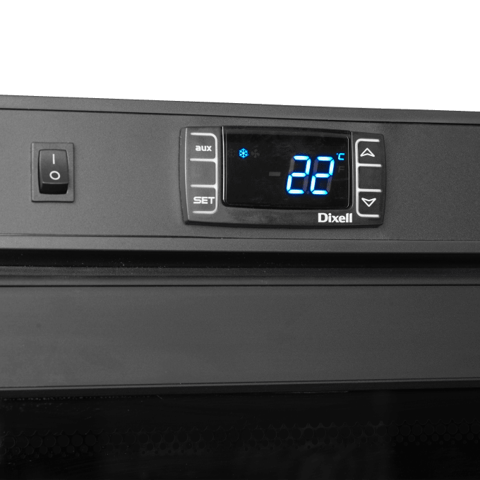 Réfrigérateur vitré GN2/1 TEFCOLD UR600BG