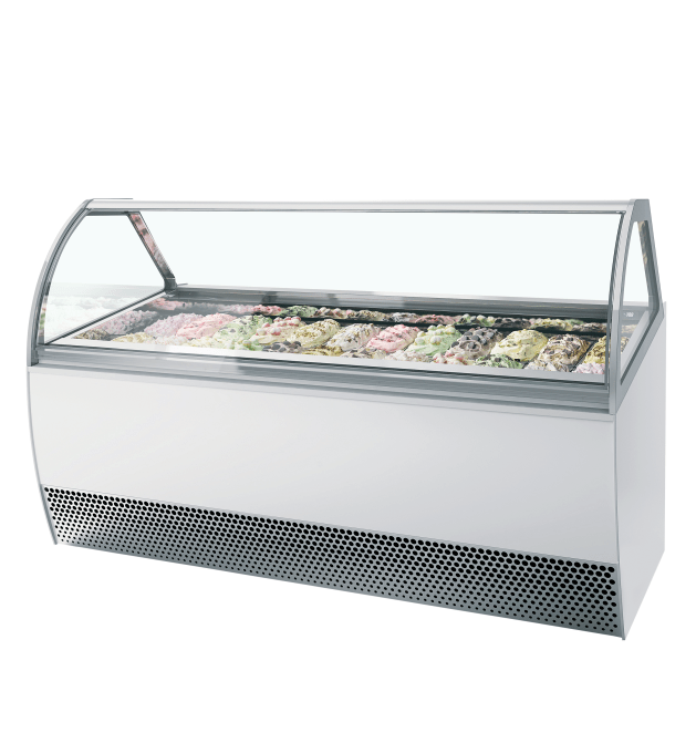 Vitrine ventilée pour glace en bac TEFCOLD MILLENNIUM LX24