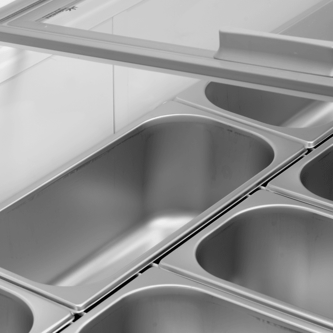 Vitrine pour glace en bac TEFCOLD UDRS10