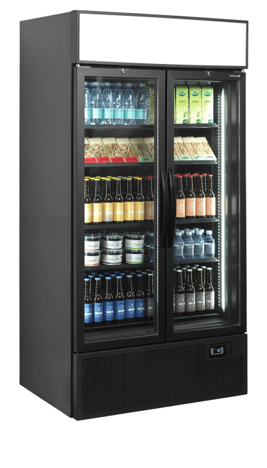 Vitrine réfrigérée noire