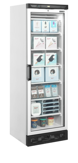 Congélateur vertical de vitrine TEFCOLD UFFS371G