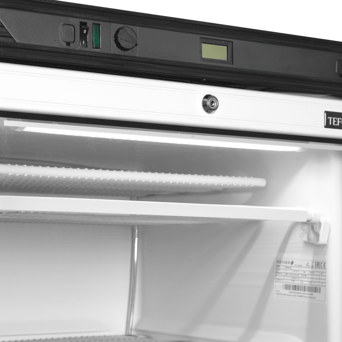 Congélateur vertical de vitrine TEFCOLD UFFS371G
