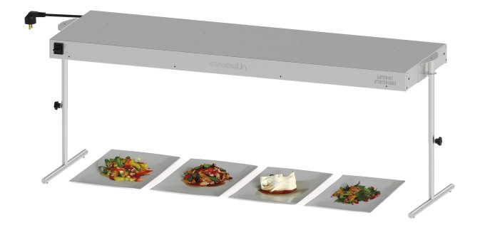 Rampe chauffante infrarouge double avec éclairage 900