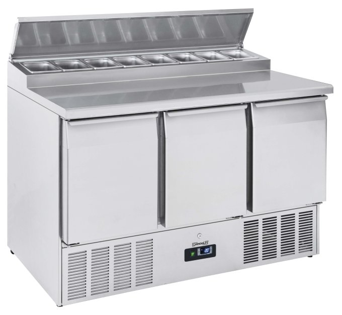 Saladette 3 portes 8 x GN 1/6 CASSELIN CSA3P816