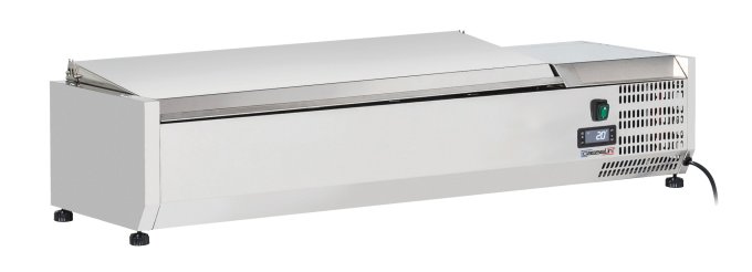 Saladette à poser 5 x GN 1/4 avec couvercle CASSELIN CSAP514C