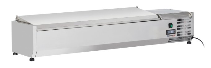 Saladette à poser avec couvercle 6 bacs GN1/4 CASSELIN CSAP614C