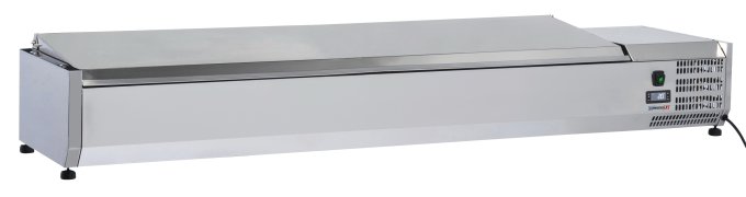 Saladette à poser 8 x GN 1/3 avec couvercle CASSELIN CSAP813C