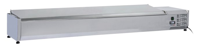 Saladette à poser 9 x GN 1/3 avec couvercle CASSELIN CSAP913C