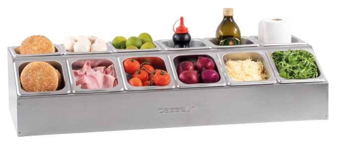 Support pour 12 bacs GN 1/6 - 2 rangs CASSELIN CSBG1216R