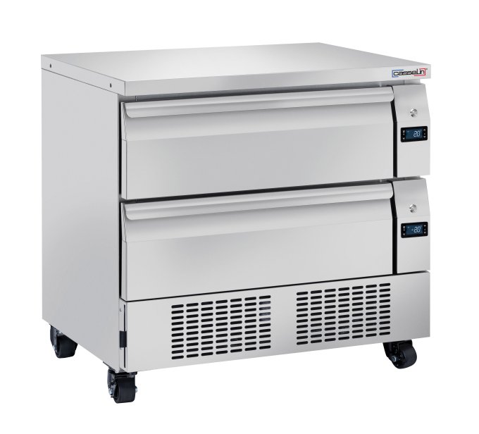 Soubassement réfrigéré 2 tiroirs mixte positif-négatif 4 x GN 1/1 CASSELIN CSRMPN4