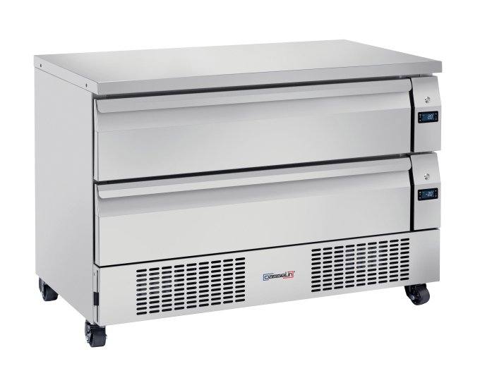 Soubassement réfrigéré 2 tiroirs mixte positif-négatif 6 x GN 1/1 CASSELIN CSRMPN6