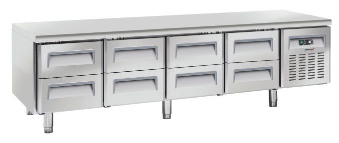 Table réfrigérée 8 tiroirs GN 1/1 CASSELIN CTAR8T