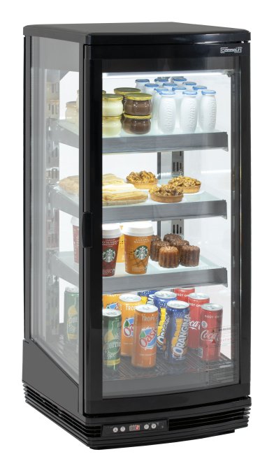 Mini vitrine réfrigérée 93 L Noire CASSELIN CVR93L