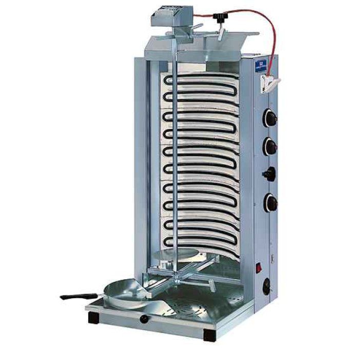 Grill kebab électrique 3 zones chauffage VIRTUS EC06/N 