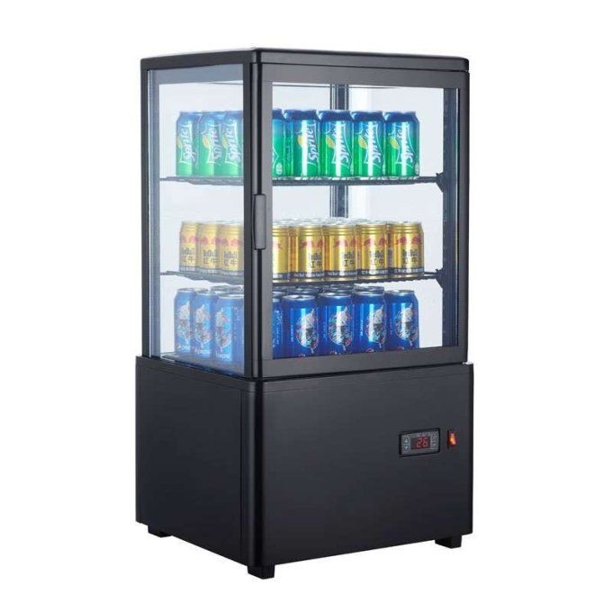 Présentoir réfrigéré 4 côtés 58 litres CLIMAHOSTELERIA BEIJING XC58N-B