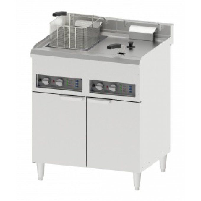 Friteuse électrique sur coffre 2 X 16 litres CASSELIN CFP162