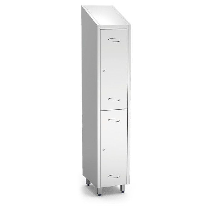 Armoire vestiaire avec 2 grands compartiments, H=2010 mmn VIRTUS GBC0006