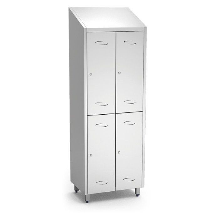 Armoire vestiaire avec 4 petits compartiments, H=2010 mm VIRTUS GBC0007