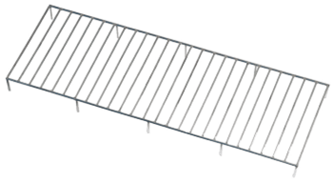Grille de stockage des viandes rôties 530 X 310 X  45 mm