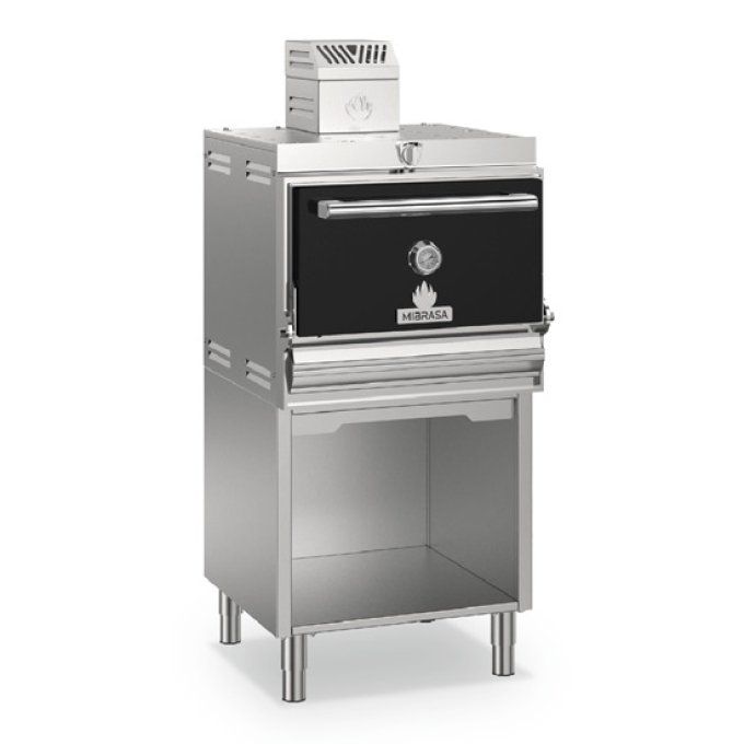 Four à charbon sur soubassement pour 160-190 couverts VIRTUS HMBMA160