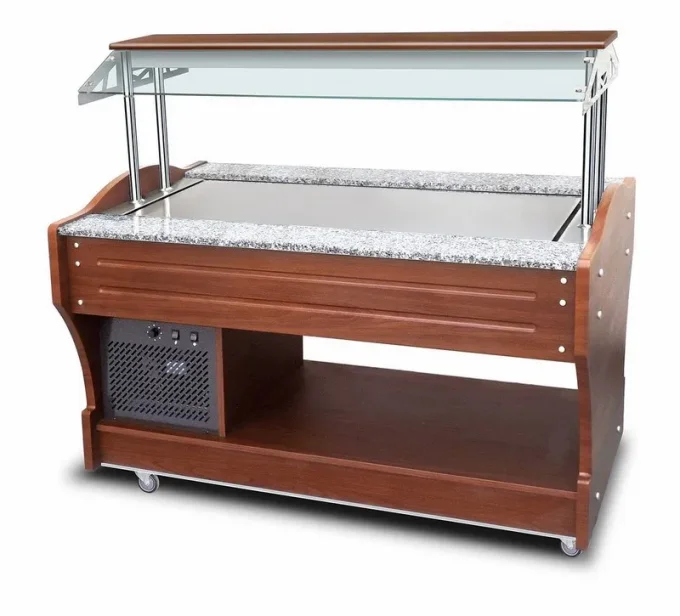 Buffet Froid à Île avec Plan Réfrigéré VIRTUS IEC0041