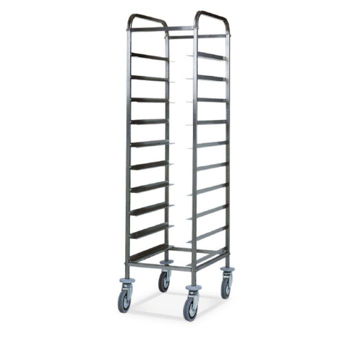 Chariot pour plaques, GN, 10x GN 1/1, h=120 mm, VIRTUS IFA0031