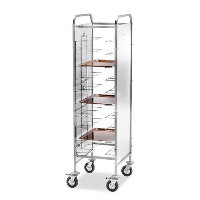 Chariot pour plaques GN avec panneaux latéraux, 10x 530x600 mm,  VIRTUS IFA0037