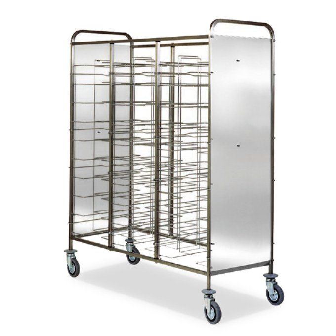 Chariot pour plaques GN avec panneaux latéraux, 30x 530x600 mm, h=125 mm VIRTUS IFA0039