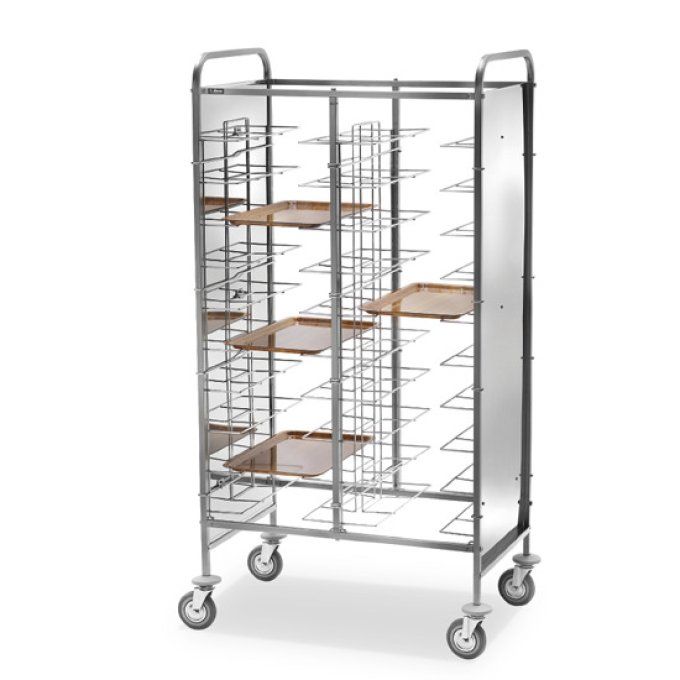 Chariot pour plaques GN avec panneaux latéraux, 20x 530x600 mm, h=125 mm VIRTUS IFA0038