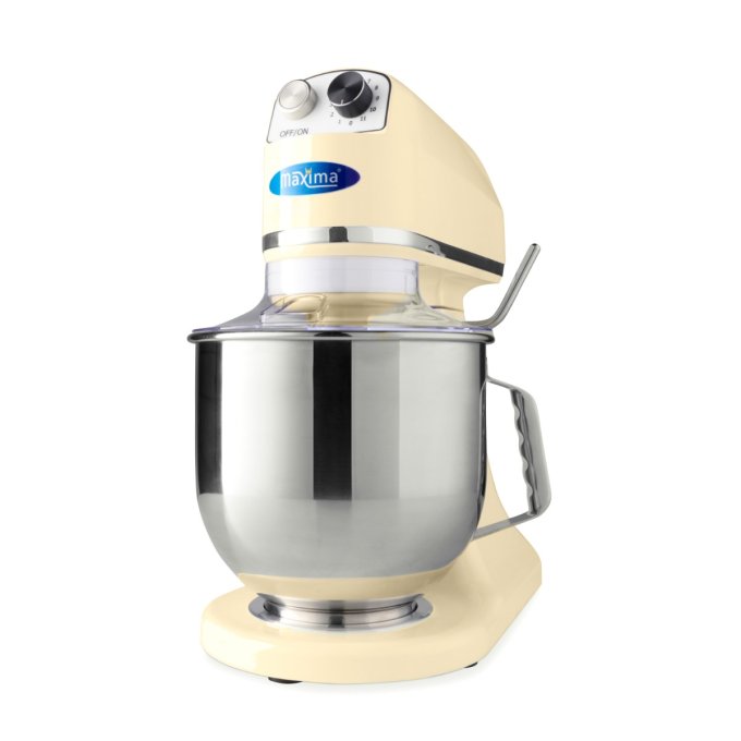 Mixer planétaire 7 L/2 kg de pâte max. ivoire Maxima 09360780