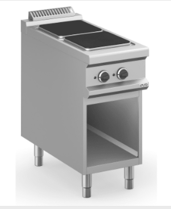 Fourneau élec. 2 zones carrées sur coffre MPQ94A ARILEX 