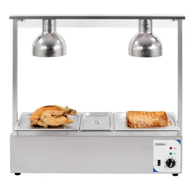 Poste de décooupe chauffant + bain marie double CASSELIN CPDCBMFRD