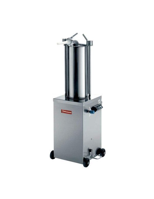Poussoir hydraulique vertical en inox, 15 litres sur roues Diamond BSH-15A-2EME