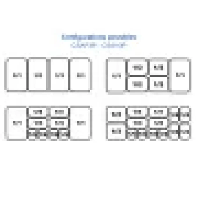 Saladette vitrée 3 portes (GN 1/1) CASSELIN CSAV3P