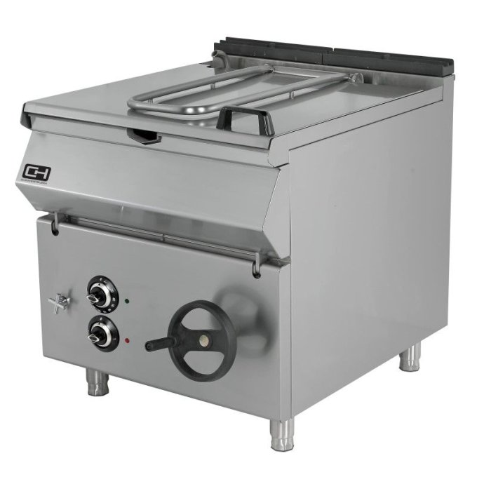 Bac basculant élect. 80 litres 12 kW 800x900x850h mm CLIMAHOSTELERIA MPPLSDTE80