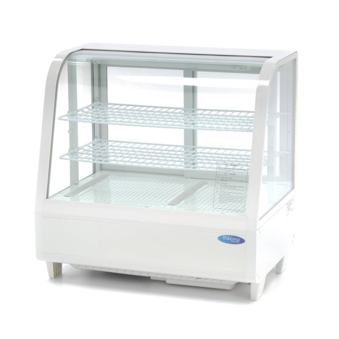 Vitrine à gâteaux - 100 L - 68 cm - blanc Maxima 09400836