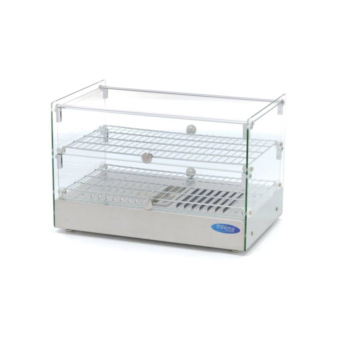 Vitrine chaude - 50 L - 55 cm - 2 étagères Maxima 09400780