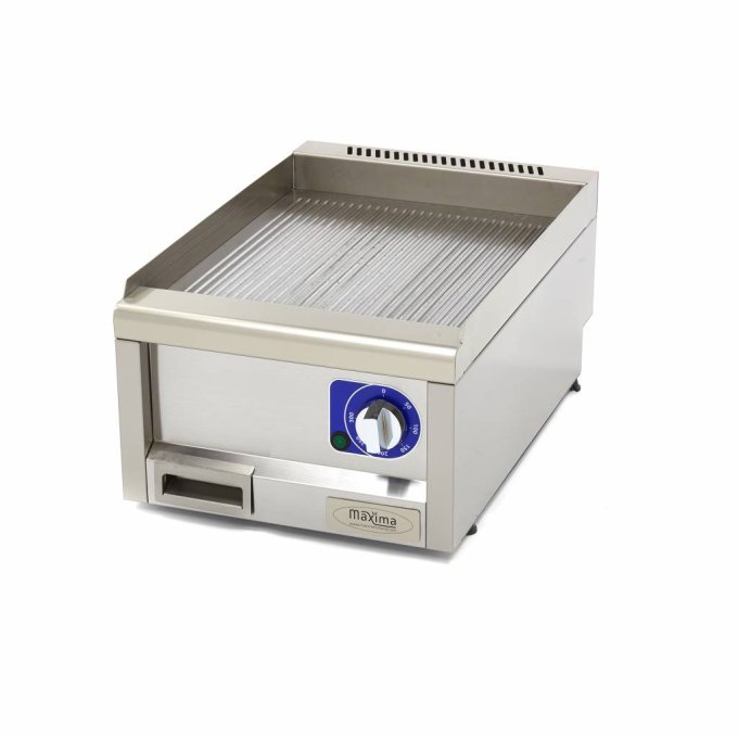 Grill, rainuré, prof. 60 cm, électrique, 400V, Maxima 09391620