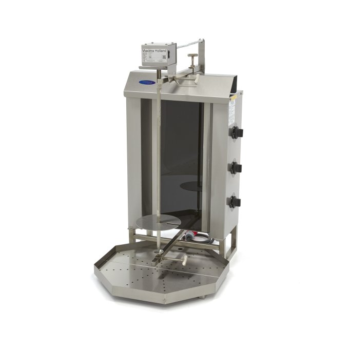 Kebab grill - 3 brûleurs - 30 kg de viande - électrique Maxima 09370265