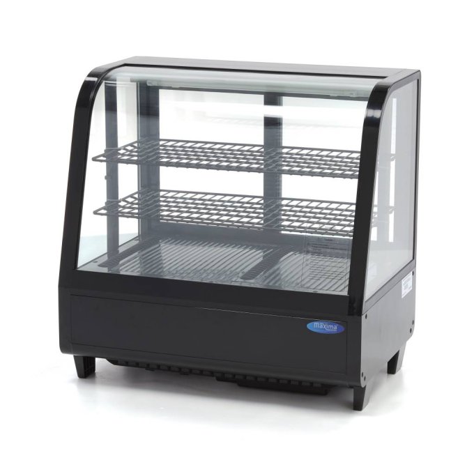Vitrine à gâteaux - 100 L - 68 cm - porte coulissante arrière Maxima 09400831