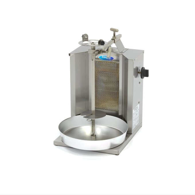 Kebab grill - 1 brûleur - 10 kg de viande - gaz Maxima 09370200