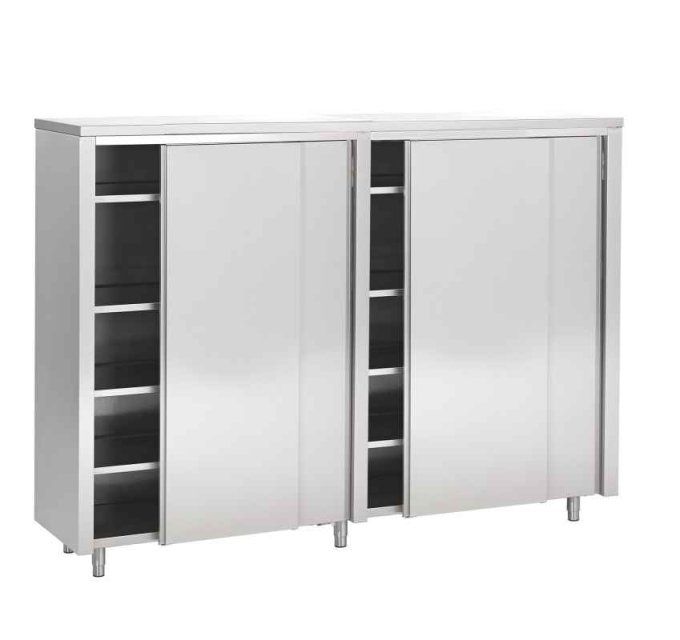 Armoire haute portes coulissantes Inox AISI 430 FABRINOX