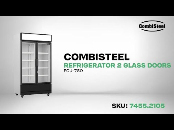 RÉFRIGÉRATEUR 2 PORTES EN VERRE FCU-750