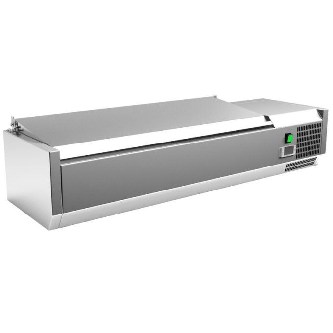 Vitrine 8 bacs avec couvercle (GN1/4) VRX1800330SL CLIMAHOSTELERIA