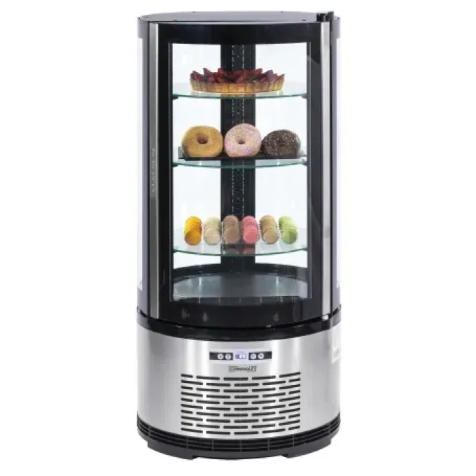 Vitrine réfrigérée ronde à poser 100 litres CASSELIN CVRR100L 