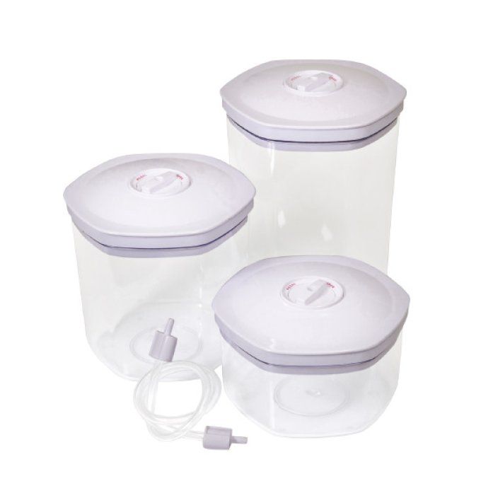 Ensemble de récipients sous vide (3 pcs), 0,75 + 1,4 + 2,0 litres